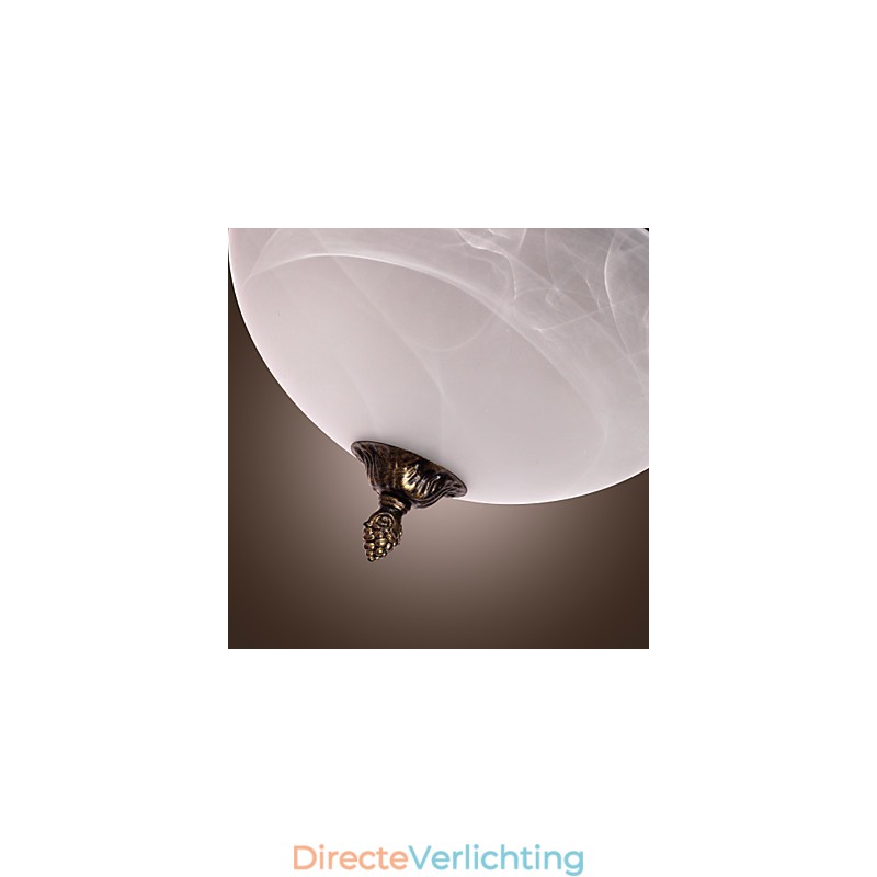 Antiek geïnspireerde plafondlamp met 2 lampen