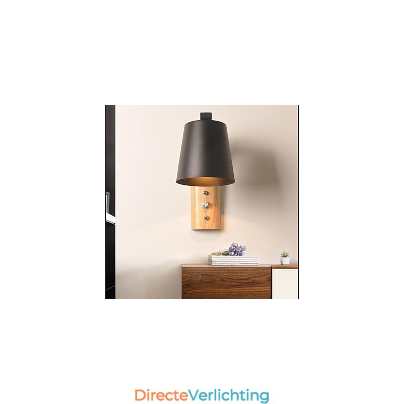 Moderne eigentijdse landelijke zwarte oxide afwerking kenmerk voor downlight wandlampen wandlamp