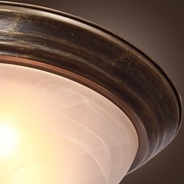 Antiek geïnspireerde plafondlamp met 2 lampen