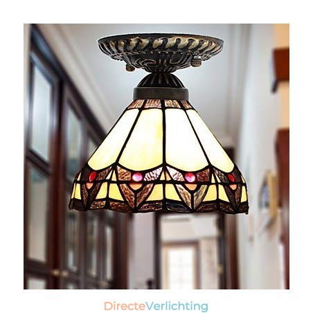 Europese landelijke creatieve kunst glas-in-lood absorberende koepellamp licht Europese landelijke creatieve kunst glas-in-lood absorberende koepellamp licht