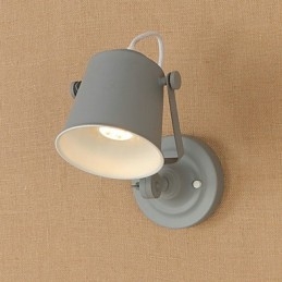 Geschilderde stalen wandlamp Dumb Black American Coffee Decoratie Retro wandlamp Lichtzwaardlamp op de muur