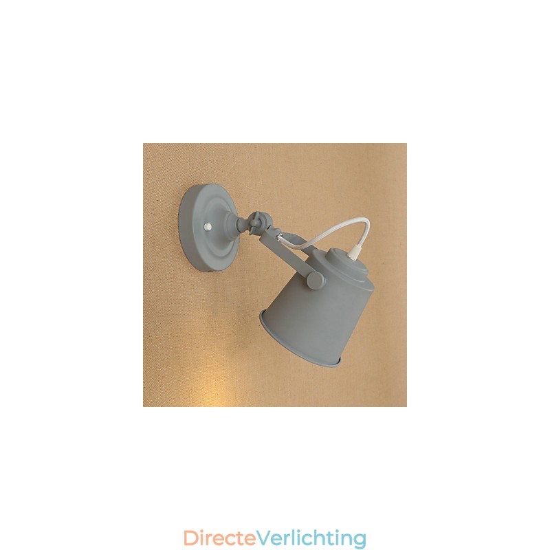 Geschilderde stalen wandlamp Dumb Black American Coffee Decoratie Retro wandlamp Lichtzwaardlamp op de muur