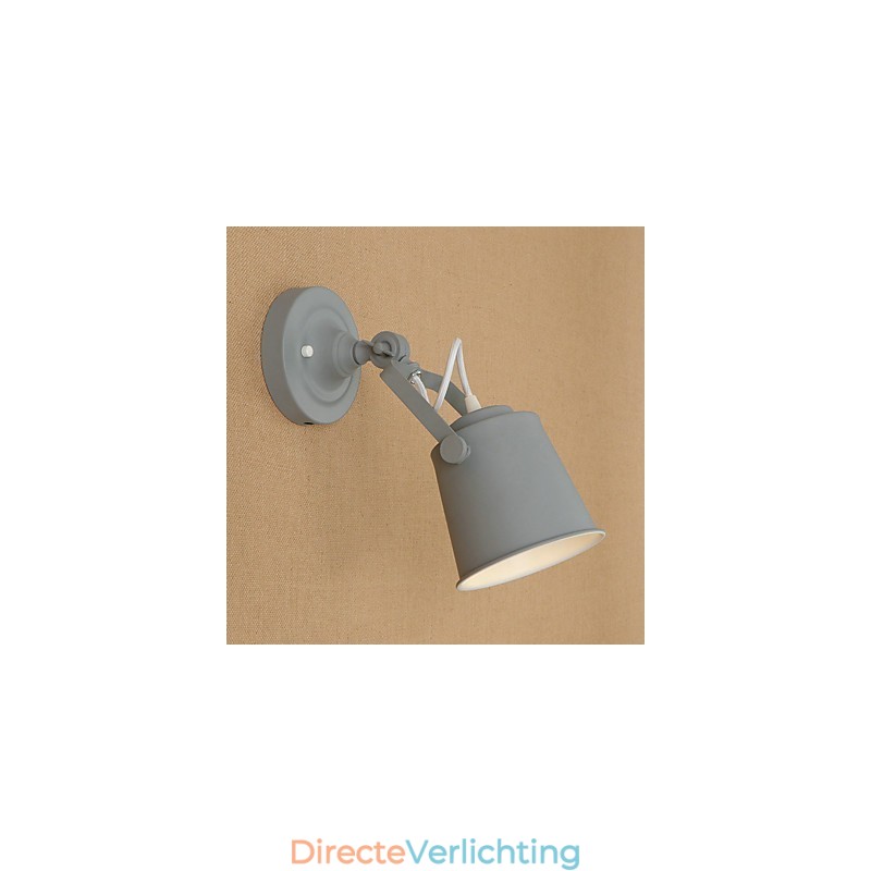 Geschilderde stalen wandlamp Dumb Black American Coffee Decoratie Retro wandlamp Lichtzwaardlamp op de muur