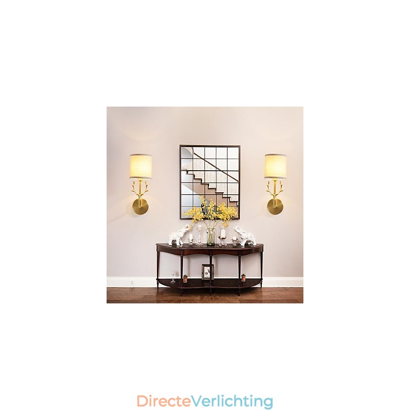 Eenvoudige vintage traditionele klassieke messing functie voor mini-stijl sfeerverlichting wandlampen wandlamp