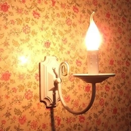 Eenvoudige moderne wandlamp kaars enkele koplamp gang nachtkastje lamp