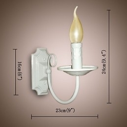 Eenvoudige moderne wandlamp kaars enkele koplamp gang nachtkastje lamp