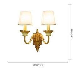 Eenvoudige landelijke traditionele klassieke messingfunctie voor mini-stijl uplight wandlampen wandlamp