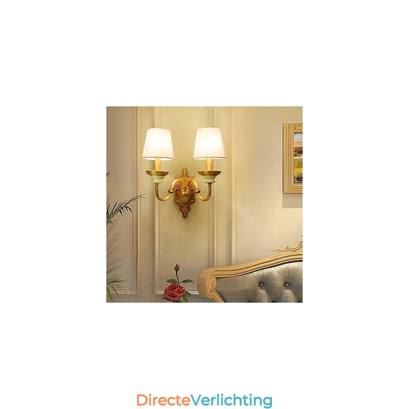 Eenvoudige landelijke traditionele klassieke messingfunctie voor mini-stijl uplight wandlampen wandlamp