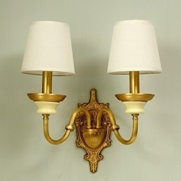 Eenvoudige landelijke traditionele klassieke messingfunctie voor mini-stijl uplight wandlampen wandlamp