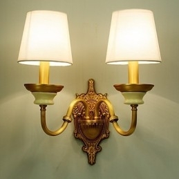 Eenvoudige landelijke traditionele klassieke messingfunctie voor mini-stijl uplight wandlampen wandlamp