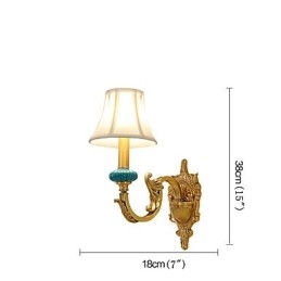 Eenvoudige landelijke traditionele klassieke messingfunctie voor mini-stijl uplight wandlampen wandlamp
