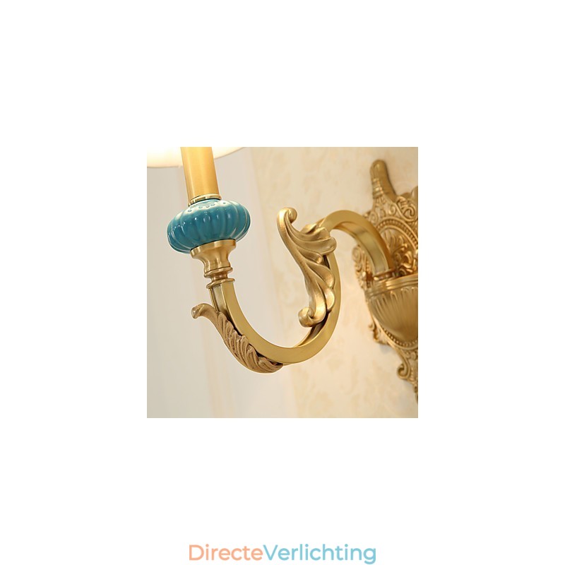 Eenvoudige landelijke traditionele klassieke messingfunctie voor mini-stijl uplight wandlampen wandlamp