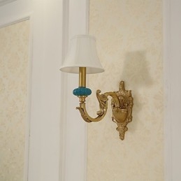 Eenvoudige landelijke traditionele klassieke messingfunctie voor mini-stijl uplight wandlampen wandlamp