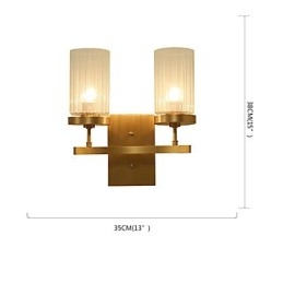Traditionele klassieke landelijke messingfunctie voor mini-stijl uplight wandlampen wandlamp