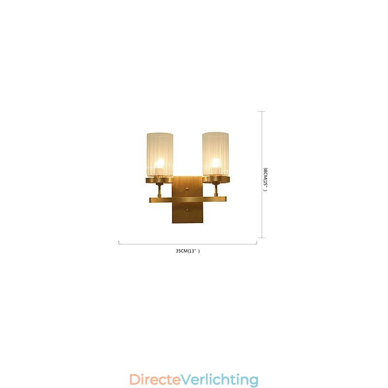 Traditionele klassieke landelijke messingfunctie voor mini-stijl uplight wandlampen wandlamp