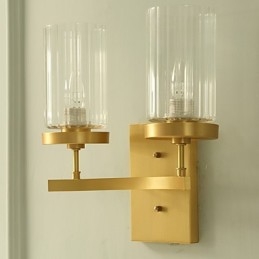 Traditionele klassieke landelijke messingfunctie voor mini-stijl uplight wandlampen wandlamp