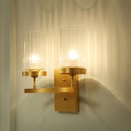Traditionele klassieke landelijke messingfunctie voor mini-stijl uplight wandlampen wandlamp