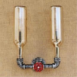 Retro Industriële Windschakelaar Waterfles Wandlamp Wandlamp Amber