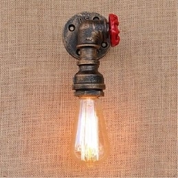 Nostalgia Eenvoudige Waterpijp Decoratieve Kleine Wandlamp Wandlamp