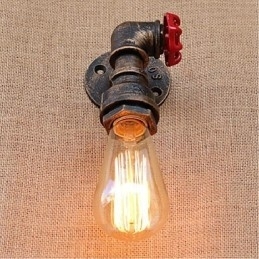 Nostalgia Eenvoudige Waterpijp Decoratieve Kleine Wandlamp Wandlamp