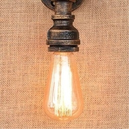 Nostalgia Eenvoudige Waterpijp Decoratieve Kleine Wandlamp Wandlamp