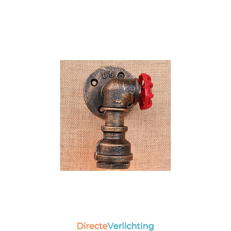 Nostalgia Eenvoudige Waterpijp Decoratieve Kleine Wandlamp Wandlamp