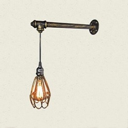 Loft vintage Wandlampen Met schakelaar Industriële Edison Fashion Simplicity Wandlamp Metalen Basiskap