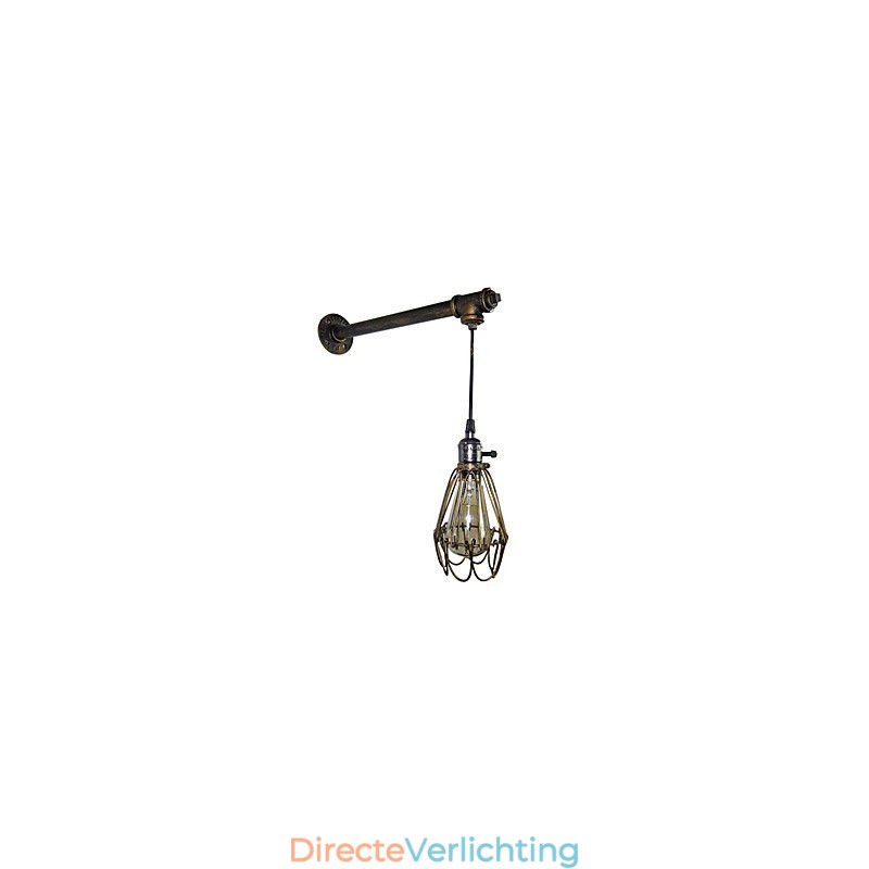 Loft vintage Wandlampen Met schakelaar Industriële Edison Fashion Simplicity Wandlamp Metalen Basiskap