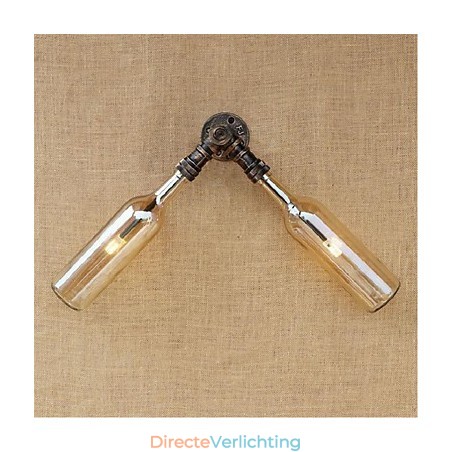 Retro American Village Creatieve Industrie Wind Designer Waterfles Wandlamp Wandlamp Amber