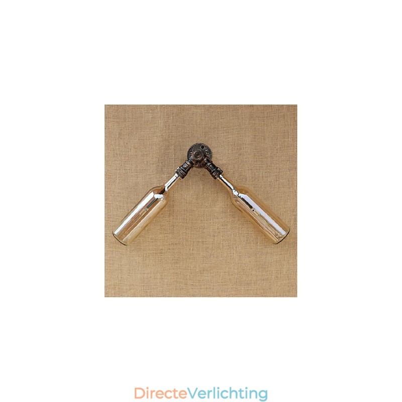 Retro American Village Creatieve Industrie Wind Designer Waterfles Wandlamp Wandlamp Amber