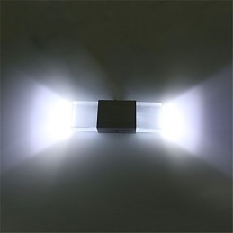 6 TL-buisfitting Moderne eigentijdse glanzende functie voor sfeerverlichting Wandlampen Wandlamp
