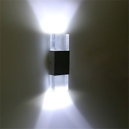 6 TL-buisfitting Moderne eigentijdse glanzende functie voor sfeerverlichting Wandlampen Wandlamp