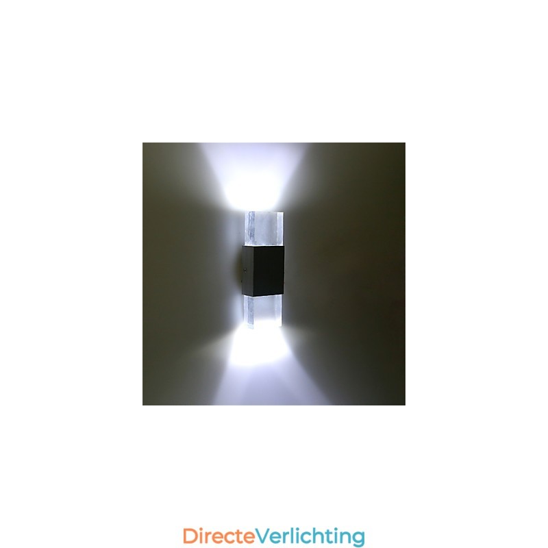 6 TL-buisfitting Moderne eigentijdse glanzende functie voor sfeerverlichting Wandlampen Wandlamp