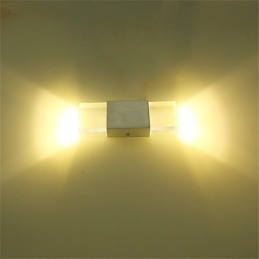 6 TL-buisfitting Moderne eigentijdse glanzende functie voor sfeerverlichting Wandlampen Wandlamp