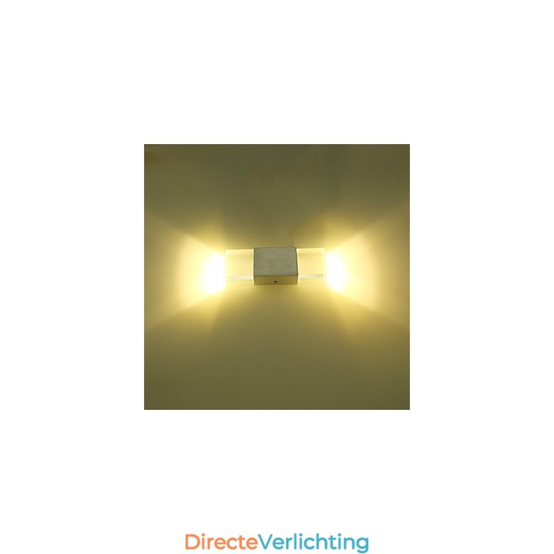 6 TL-buisfitting Moderne eigentijdse glanzende functie voor sfeerverlichting Wandlampen Wandlamp