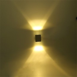 6 TL-buisfitting Moderne eigentijdse glanzende functie voor sfeerverlichting Wandlampen Wandlamp