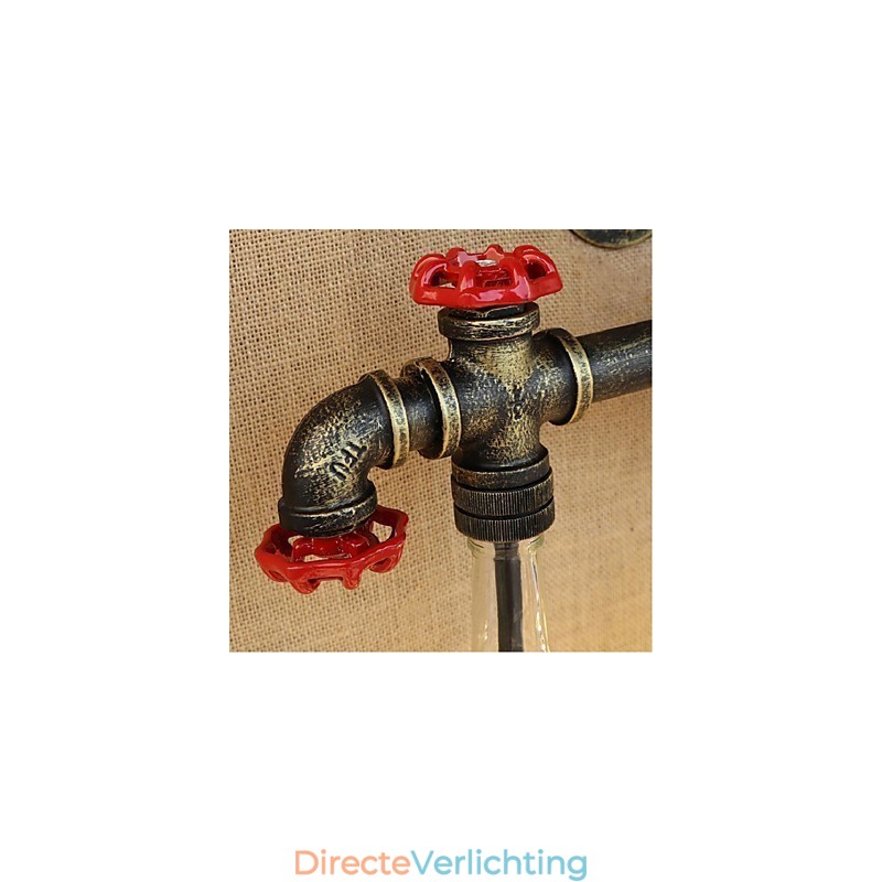 Retro Industriële Wind Switch Waterfles Wandlamp Wandlamp Blauw