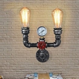 2 Hoofden Vintage Industriële Metalen Wandlampen Restaurant Café Bar Decoratieverlichting