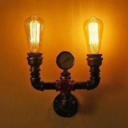 2 Hoofden Vintage Industriële Metalen Wandlampen Restaurant Café Bar Decoratieverlichting
