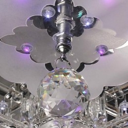 Moderne eigentijdse kristal gegalvaniseerde glazen inbouw