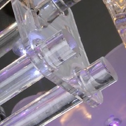 Moderne eigentijdse kristal gegalvaniseerde glazen inbouw
