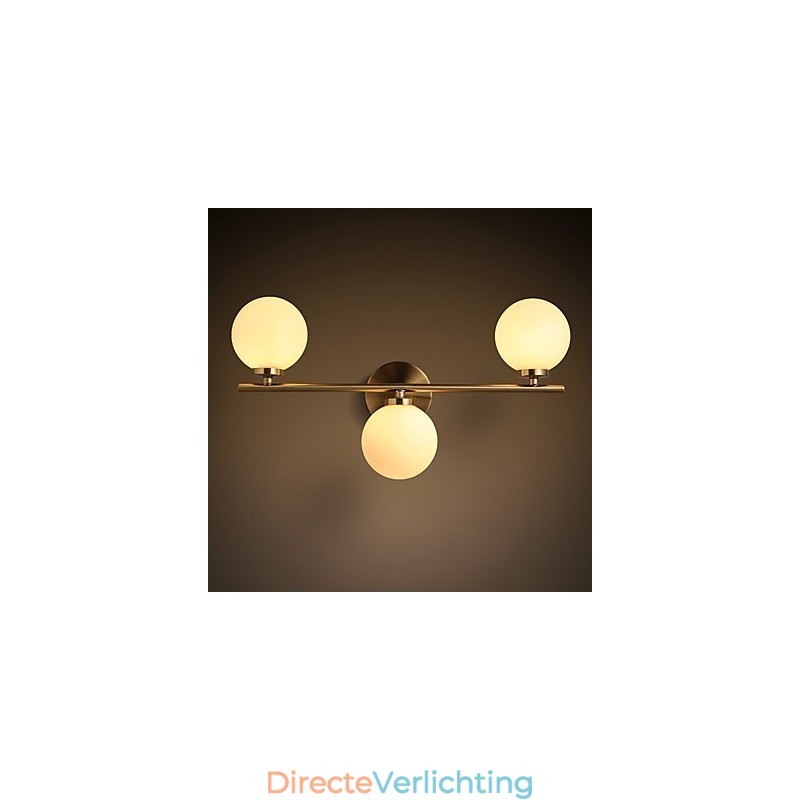 Glazen wandlamp Moderne eigentijdse bronzen functie voor mini-stijl uplight wandlampen wandlamp
