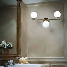 Glazen wandlamp Moderne eigentijdse bronzen functie voor mini-stijl uplight wandlampen wandlamp