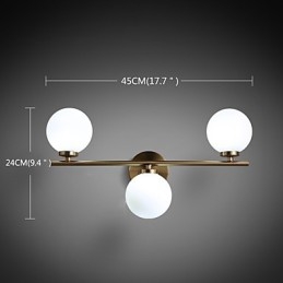 Glazen wandlamp Moderne eigentijdse bronzen functie voor mini-stijl uplight wandlampen wandlamp