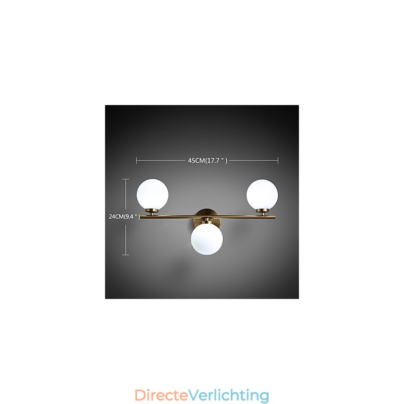 Glazen wandlamp Moderne eigentijdse bronzen functie voor mini-stijl uplight wandlampen wandlamp