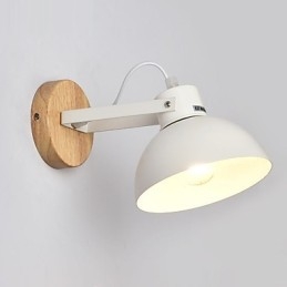 Vintage Hout Art Deco Metaal Metaal Rustiek Wandlamp Woonkamer Eetkamer Hal Wandlamp Zwart Wit Optioneel