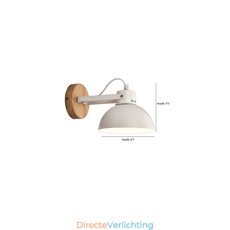 Vintage Hout Art Deco Metaal Metaal Rustiek Wandlamp Woonkamer Eetkamer Hal Wandlamp Zwart Wit Optioneel