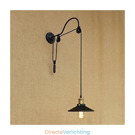 Liftende eetkamer wandlamp met verstelbare draadlengte van retro creatief karakter slaapkamer wandlamp ijzer Liftende eetkamer wandlamp met verstelbare draadlengte van retro creatief karakter slaapkamer wandlamp ijzer