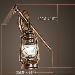 Rustieke Lodge Schilderij Kenmerk voor Mini Stijl Uplight Wandlampen Wandlamp C