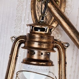 Rustieke Lodge Schilderij Kenmerk voor Mini Stijl Uplight Wandlampen Wandlamp C